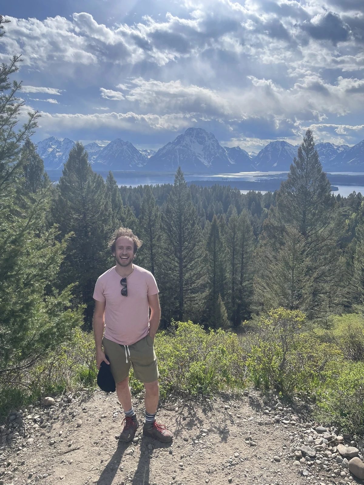 Daniel in front of the Grand Tetons